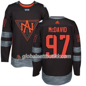 Nord-Amerika Hockeydrakt Connor McDavid 97 World Cup i ishockey 2016 Svart Premier - Herre